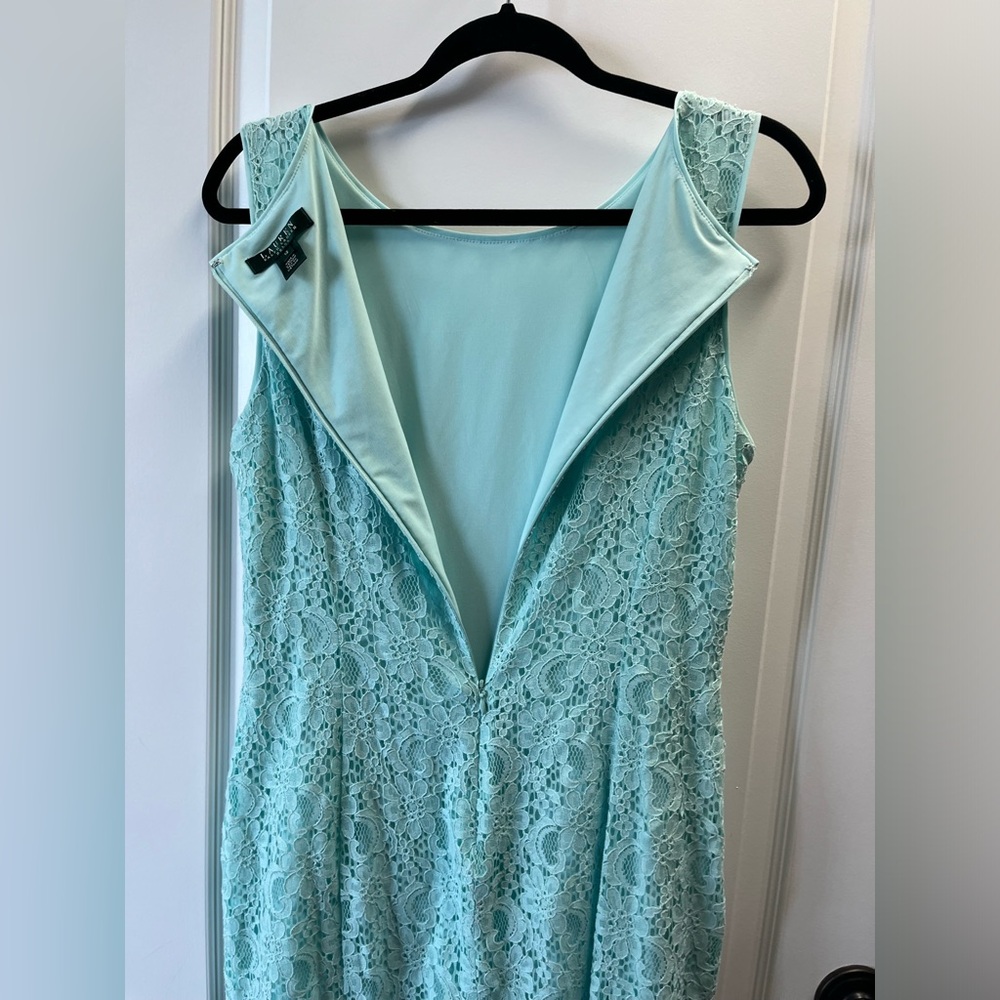 Lauren Ralph Lauren Sleeveless Lace Sheath Midi Dress - Picture 7 of 7